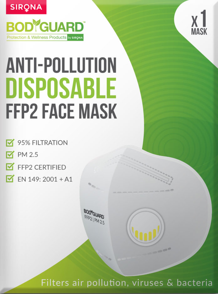 BodyGuard launches Anti-pollution Disposable FFP2 Face Mask