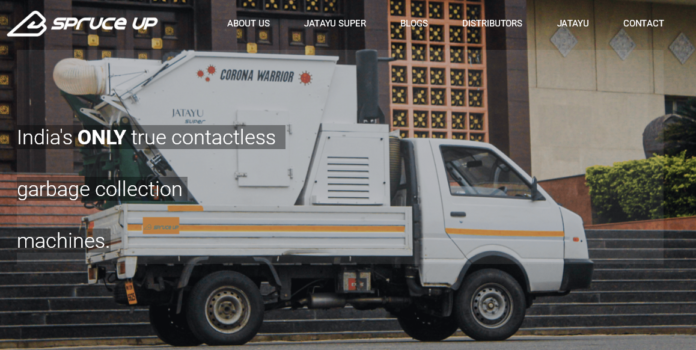 Pune startup Spruce Up developed contactless garbage collection machine - Jatayu Super