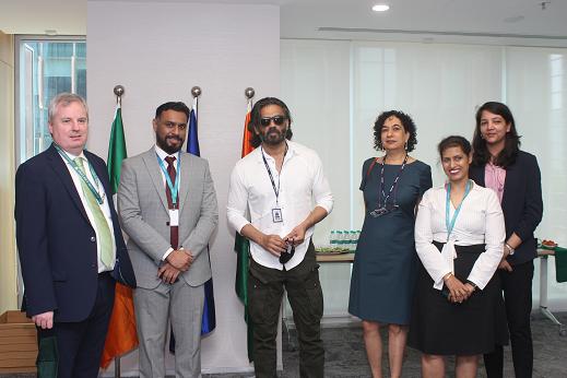 Sunil Shetty visits Ireland House to mark the commencement of services