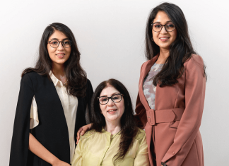 RAS women entrepreneurs – Ms. Shubhika Jain (Founder and CEO), her mother, Mrs. Sangeeta Jain (Co-Founder and CRO) and her sister, Ms. Suramya Jain (Co-Founder and CMO)