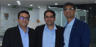 L to R Ankur Mittal, Mitesh Shah, Vinay Bansal,Partner ,Physis Capital